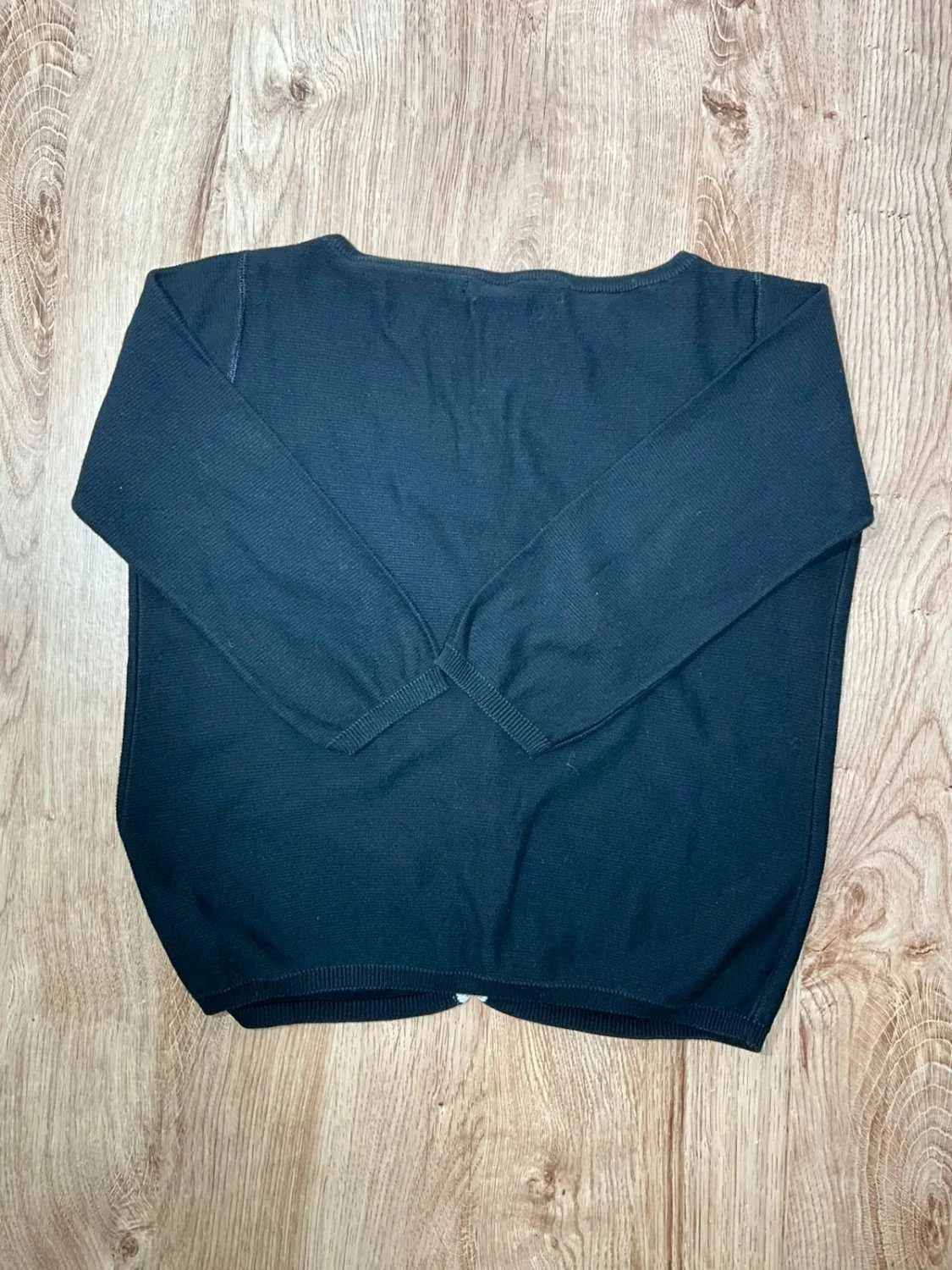 Gilet Tommy Hilfiger Crewneck Femme M 100% Coton Noir en maille fine – photo 8